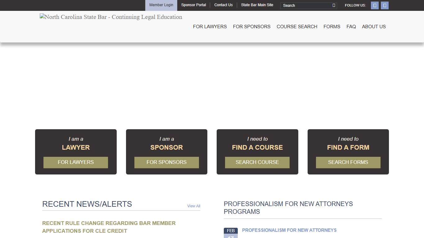 Home North Carolina State Bar - Continuing Legal Education